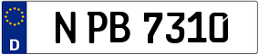Truck License Plate